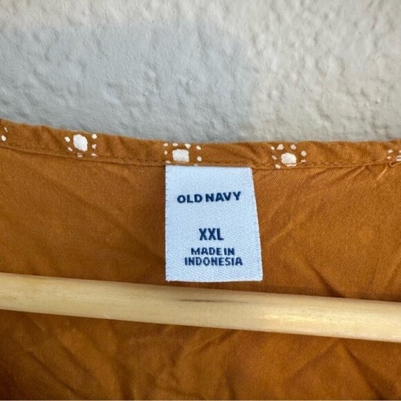 Old Navy Waist-Defined Keyhole Dress for Women Size XXL Mustard - Picture 6 of 8